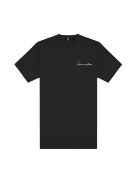 JorCustom JorCustom Written Slim Fit T-Shirt SS24 - Black