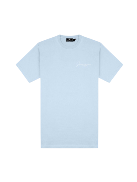 JorCustom JorCustom Written Slim Fit T-Shirt SS24 - Light Blue