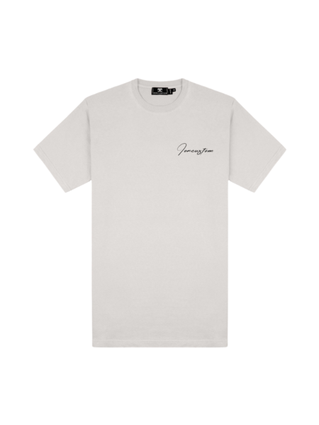 JorCustom JorCustom Written Slim Fit T-Shirt SS24 - Light Grey