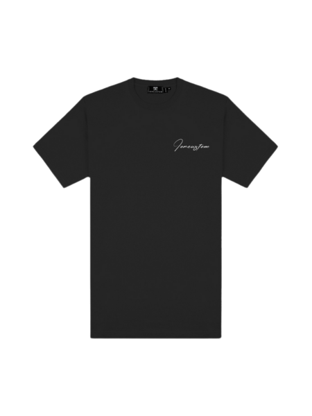 JorCustom JorCustom Written Slim Fit T-Shirt SS24 - Dark Grey