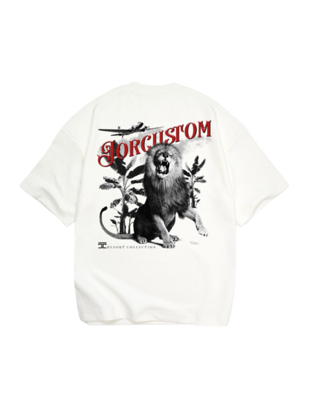 JorCustom Lion Oversized T-Shirt SS24 - White