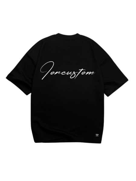 JorCustom Written Oversized T-Shirt SS24 - Black