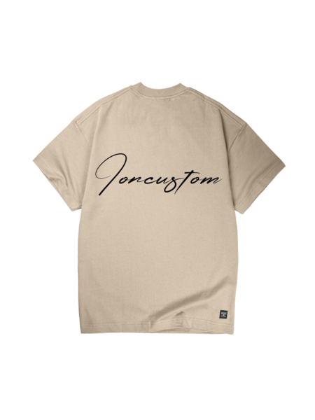JorCustom JorCustom Written Loose T-Shirt SS24 - Fog