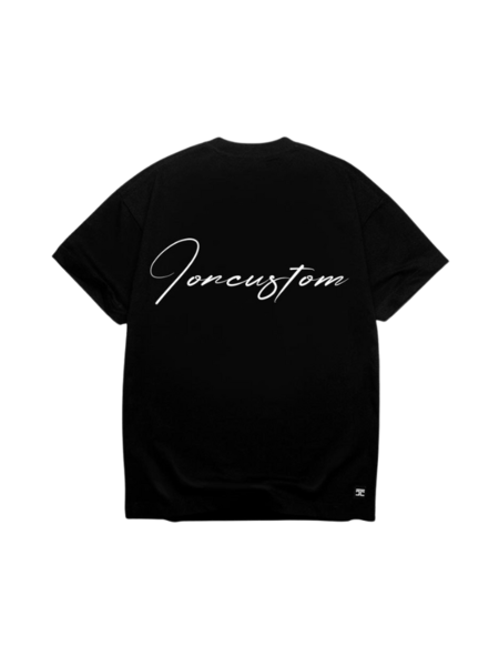 JorCustom Written Loose T-Shirt SS24 - Black