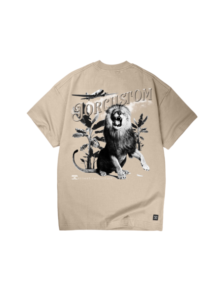 JorCustom JorCustom Lion Loose Fit T-Shirt SS24 - Fog