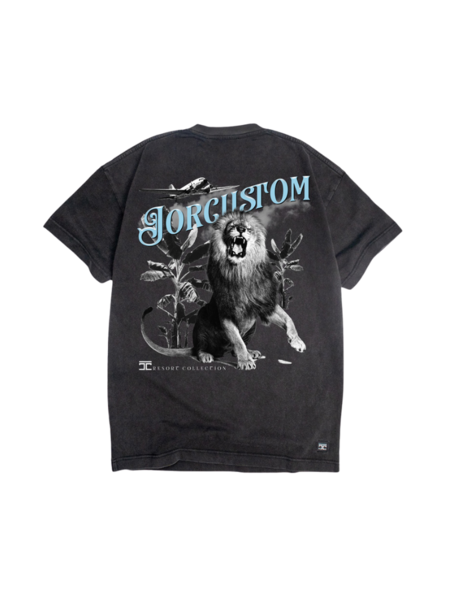 JorCustom Lion Loose Fit T-Shirt SS24 - Acid Grey