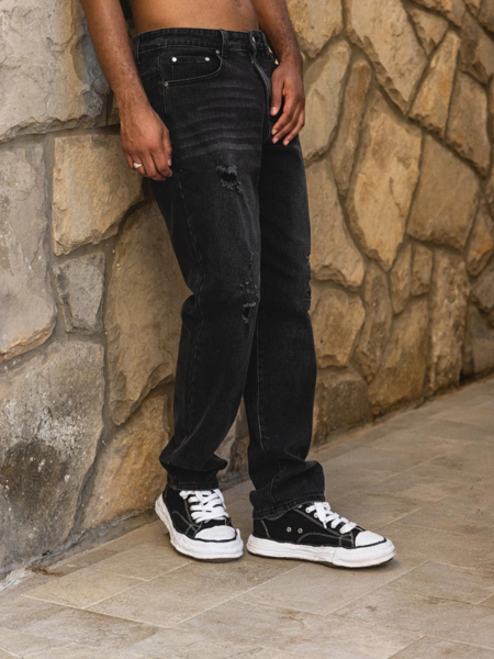 JorCustom Straight Fit Jeans - Black