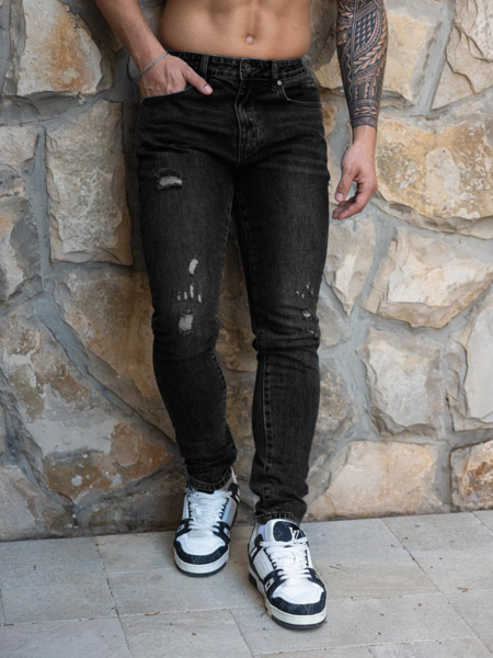 JorCustom JorCustom Slim Fit Jeans - Black