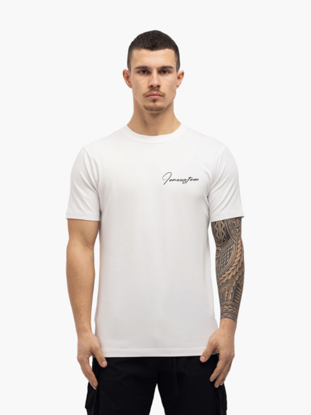 JorCustom JorCustom Written Slim Fit T-Shirt SS24 - White