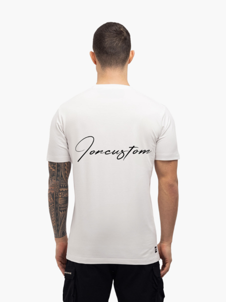 JorCustom JorCustom Written Slim Fit T-Shirt SS24 - White