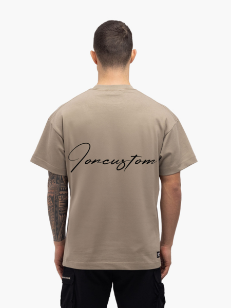 JorCustom JorCustom Written Loose T-Shirt SS24 - Fog