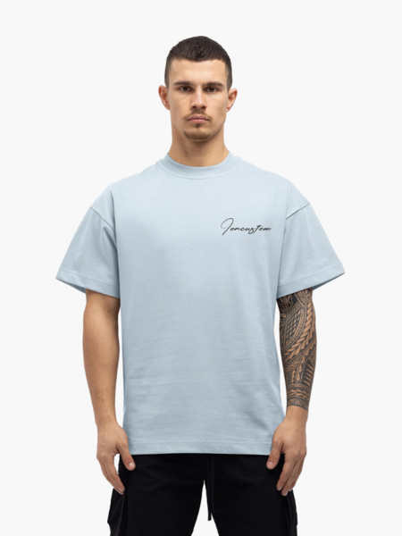 JorCustom JorCustom Written Loose T-Shirt SS24 - Blue