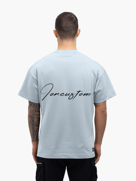 JorCustom JorCustom Written Loose T-Shirt SS24 - Blue