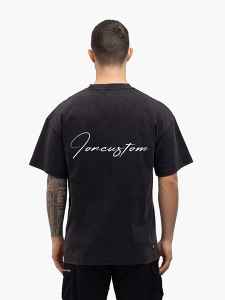 JorCustom JorCustom Written Loose T-Shirt SS24 - Acid Grey