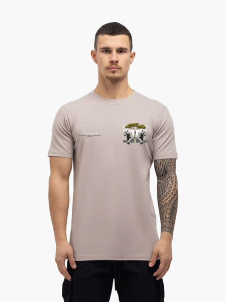 JorCustom JorCustom Safari Slim Fit T-Shirt SS24 - Light Grey