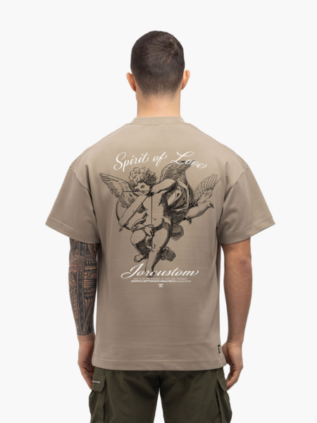 JorCustom JorCustom Spirit Of Love Loose Fit T-Shirt SS24 - Fog