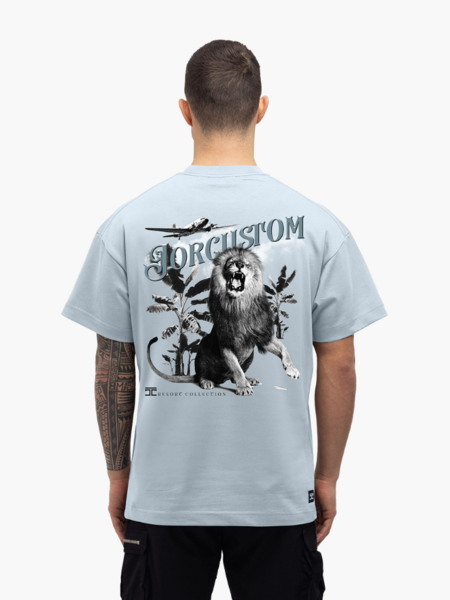 JorCustom JorCustom Lion Loose Fit T-Shirt SS24 - Blue