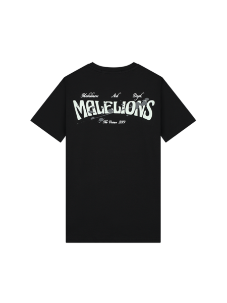 Malelions Boxer 2.0 T-Shirt - Black/Light Green