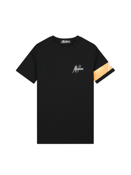 Malelions Captain T-Shirt - Black/Peach