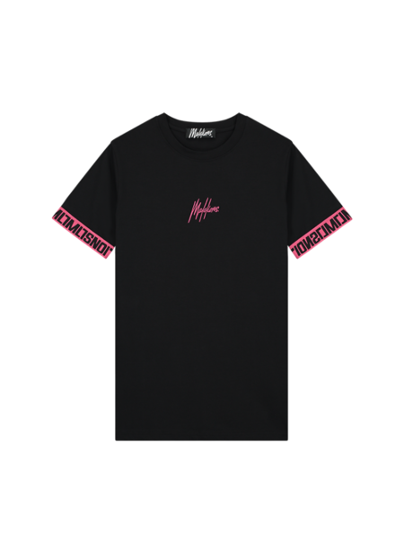 Malelions Malelions Venetian T-Shirt - Black/Hot Pink