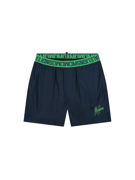 Malelions Malelions Venetian Swimshort - Navy/Green