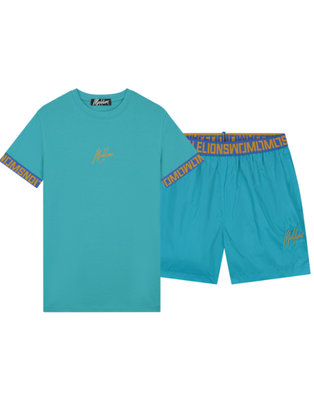 Malelions Venetian Combi-set - Aqua Blue/Gold