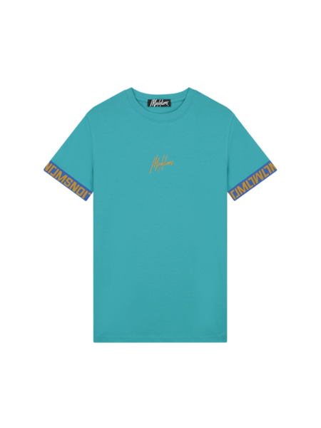 Malelions Venetian T-Shirt - Aqua Blue/Gold