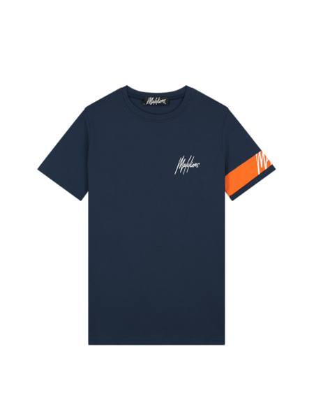 Malelions Captain T-Shirt - Navy/Orange