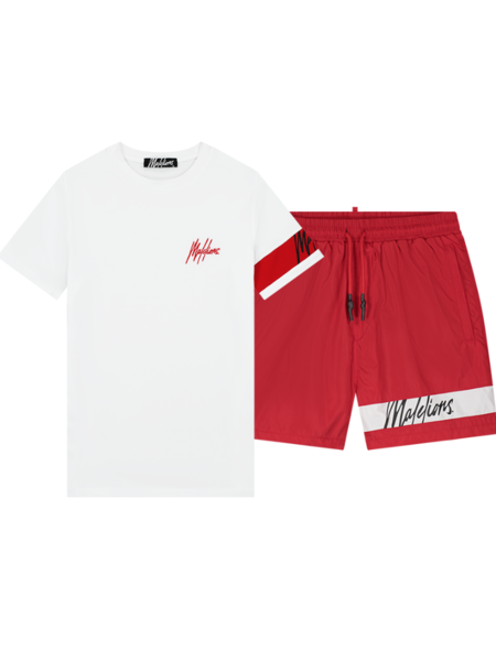 Malelions Captain Combi-set - Red/White
