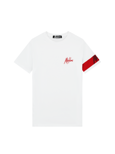 Malelions Captain T-Shirt - White/Red