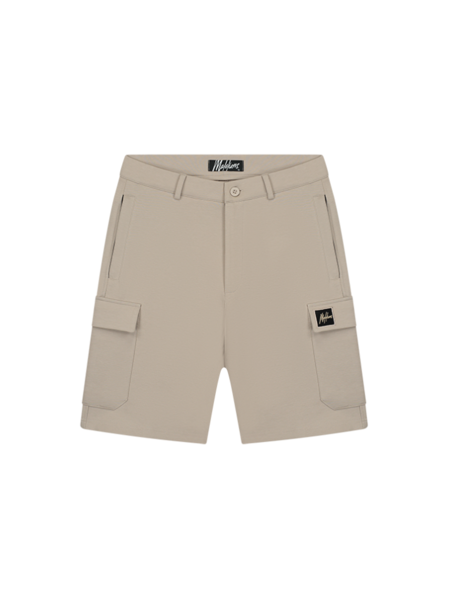 Malelions Signature Patch Cargo Shorts - Taupe