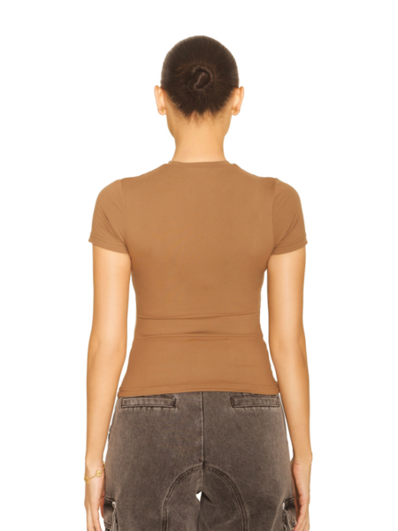 La Sisters La Sisters Short Sleeve Essential Top - Brown