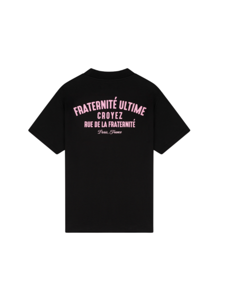 Croyez Fraternité Puff T-Shirt - Black/Pink