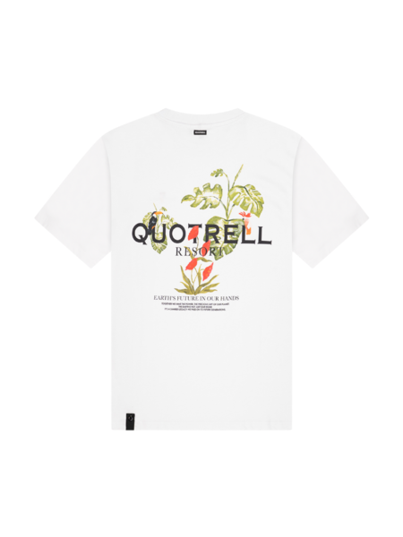 Quotrell Floral T-Shirt - White/Black