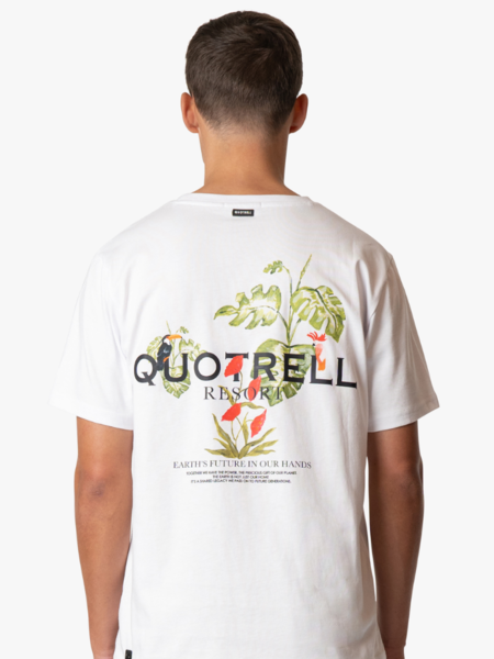 Quotrell Quotrell Floral T-Shirt - White/Black