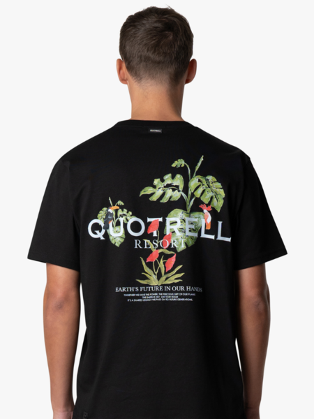Quotrell Quotrell Floral T-Shirt - Black/White