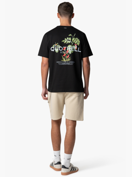 Quotrell Quotrell Floral T-Shirt - Black/White