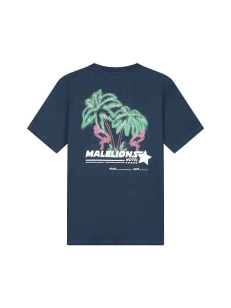 Malelions Hotel T-Shirt - Navy/White