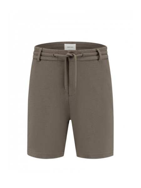 Pure Path Pique Shorts - Brown
