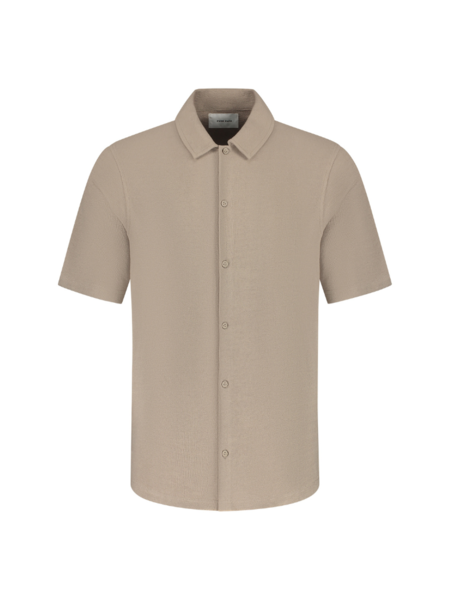 Pure Path Short Sleeve Jersey Shirt - Taupe