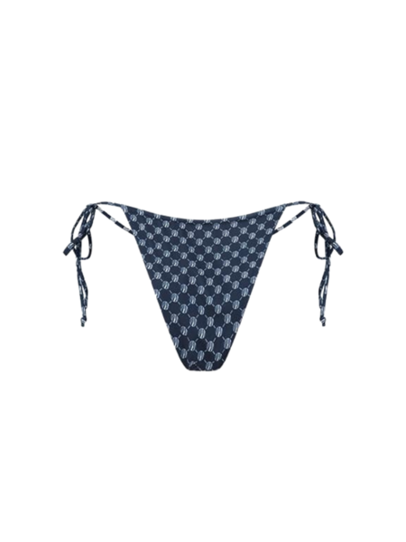 Malelions Malelions Women Tara Monogram Bikini Bottom - Navy/Light Blue
