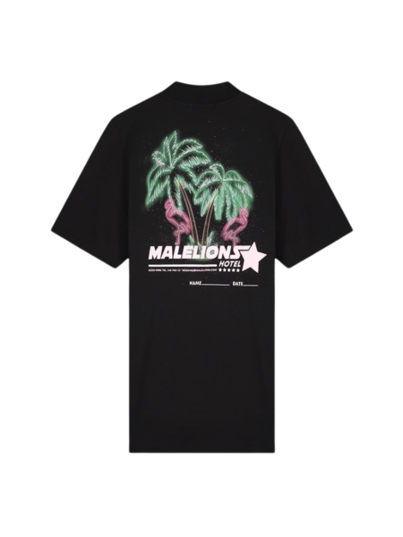 Malelions Women Hotel T-Shirt Dress - Black