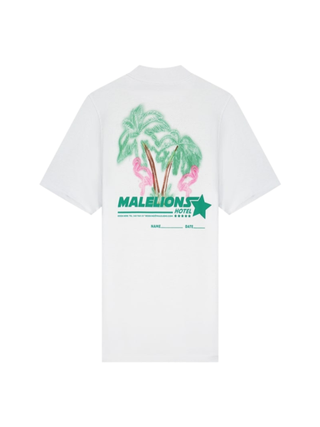 Malelions Malelions Women Hotel T-Shirt Dress - White