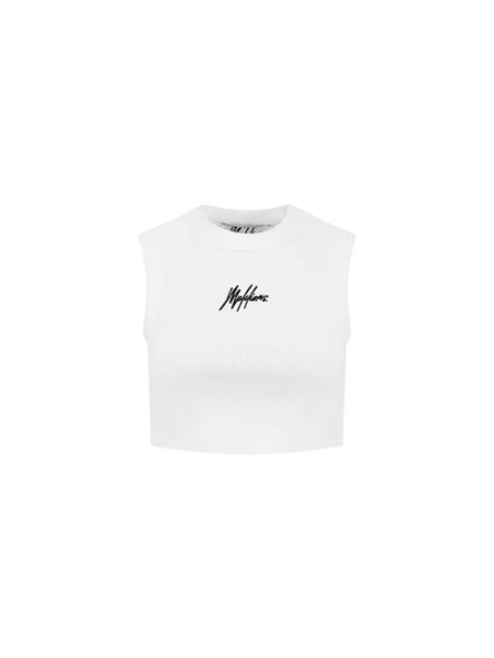 Malelions Malelions Women Signature Crop Top - White