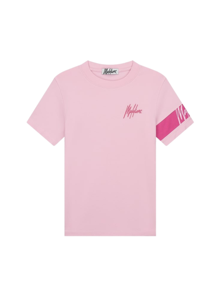 Malelions Women Captain T-Shirt - Light Pink/Hot Pink