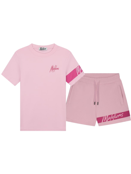 Malelions Women Captain Combi-set - Light Pink/Hot Pink