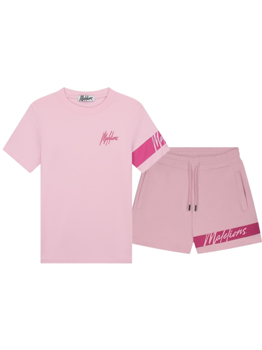 Malelions Malelions Women Captain Combi-set - Light Pink/Hot Pink