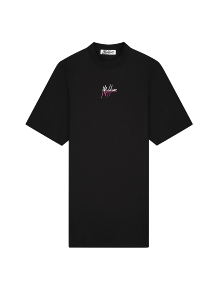 Malelions Malelions Women Kiki T-Shirt Dress - Black/Light Pink