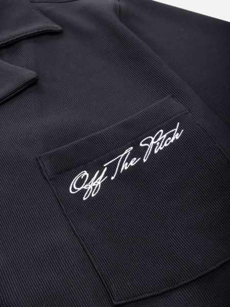 Off The Pitch Off The Pitch Double Script Shirt - Black