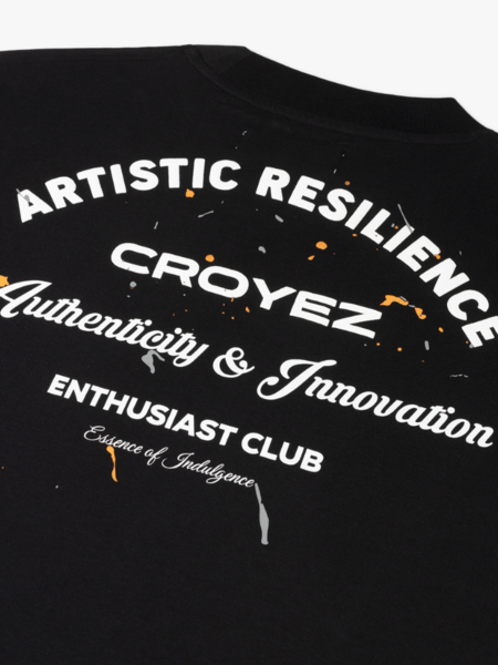 Croyez Croyez Enthusiast Club T-Shirt - Vintage Black